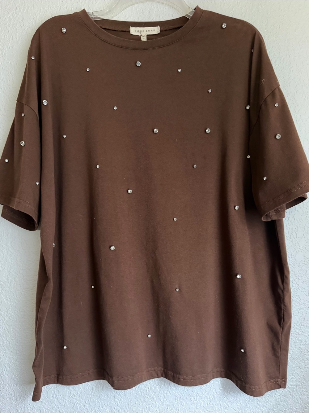 Gilded Intent Rhinestone Bling Tee Shirt